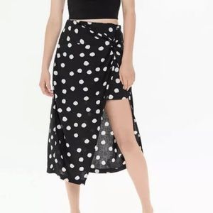 Urban Outfitters Polka Dot Midi Skirt